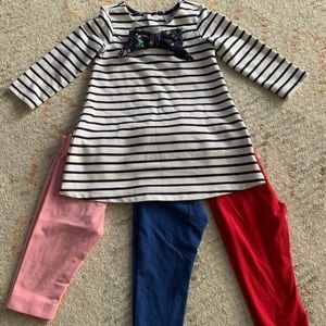 Hanna Andersson dress/leggings set